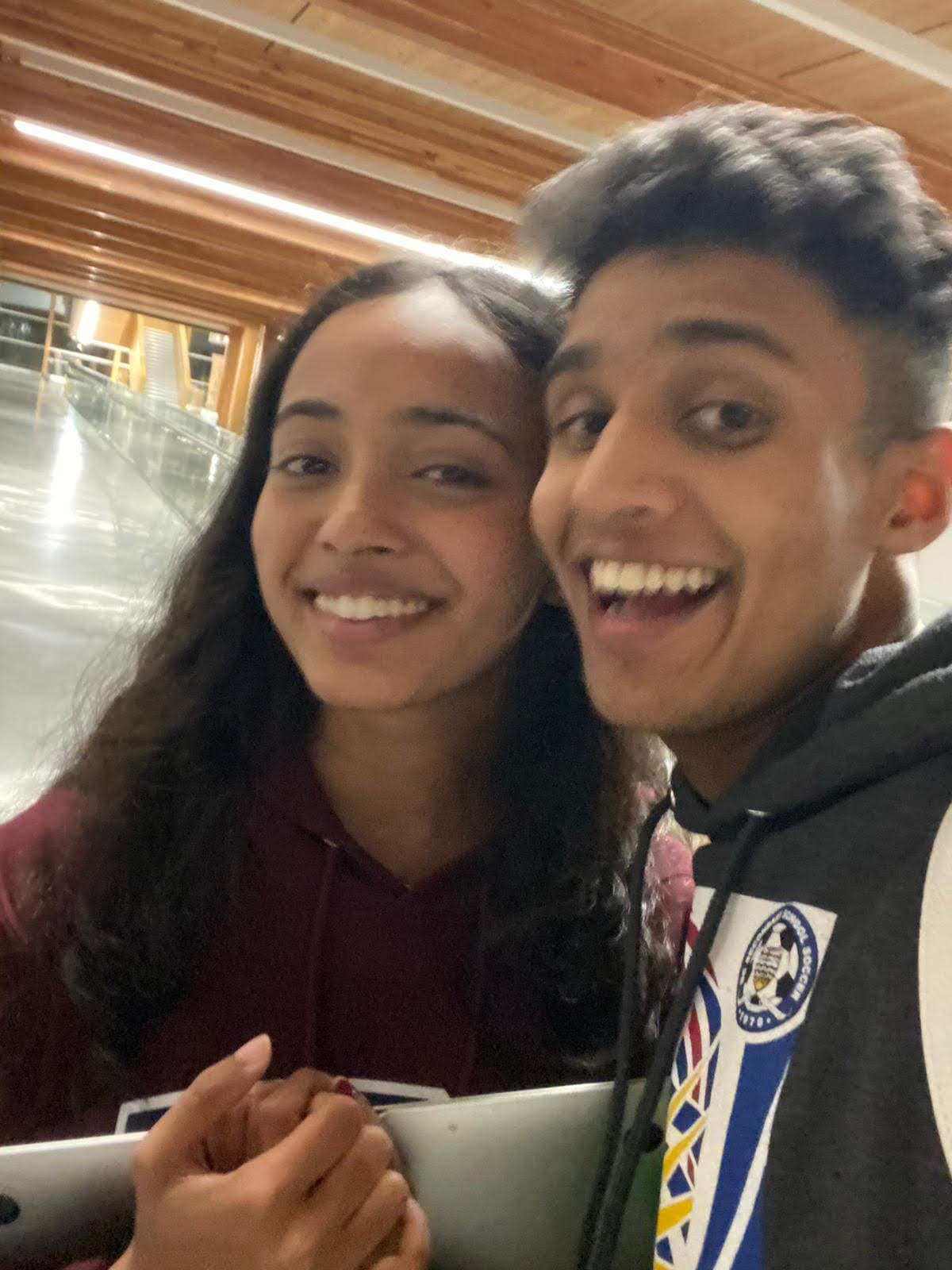 Arry and Michell in 2019 — freshman year, where it all began